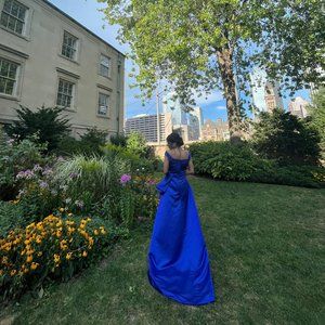 Cobalt blue gown, XS size